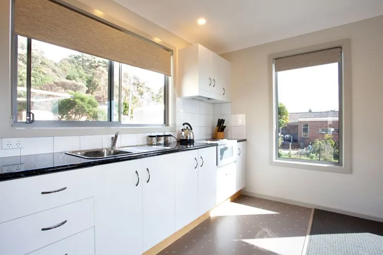 Fully self-contained cabin kitchen